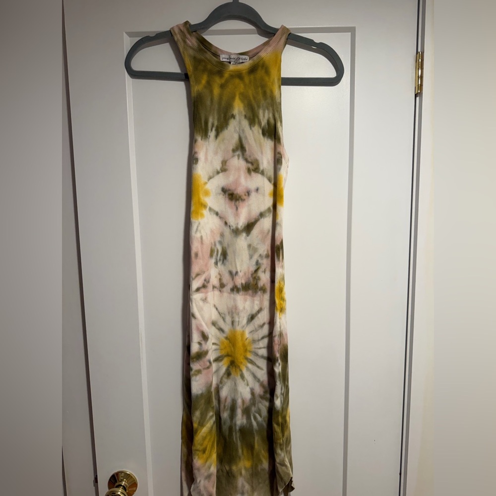 Young Fabulous & Broke Yellow Tie-Dye Top